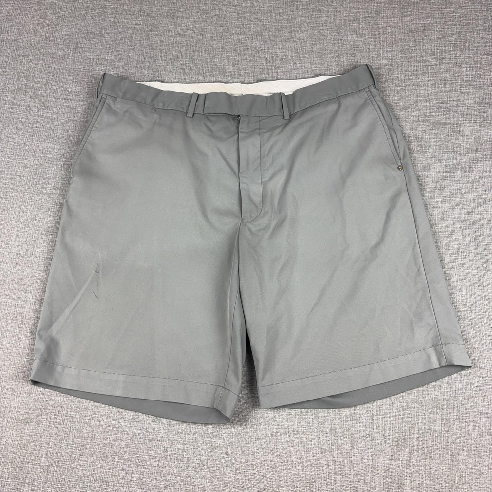 RLX Ralph Lauren Shorts Mens 40 Gray Microfiber Chino Performance Golf 9 Inseam